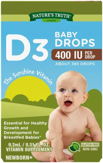 Вітамін Д3 Nature's Truth D3 Baby Drops краплі для новонароджених 400 МО, 9,2 мл