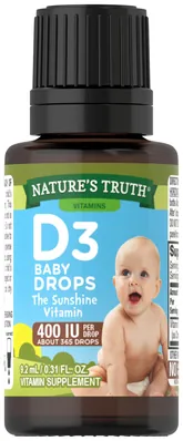 Вітамін Д3 Nature's Truth D3 Baby Drops краплі для новонароджених 400 МО, 9,2 мл