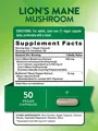 Їжовик гребінчастий Nature's Truth Lion's Mane Mushroom plus Bioperine, 50 капсул