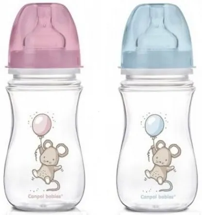 Пляшечка антиколікова Canpol Babies EasyStart Little Cutie 35/219 з широким отвором, 240 мл