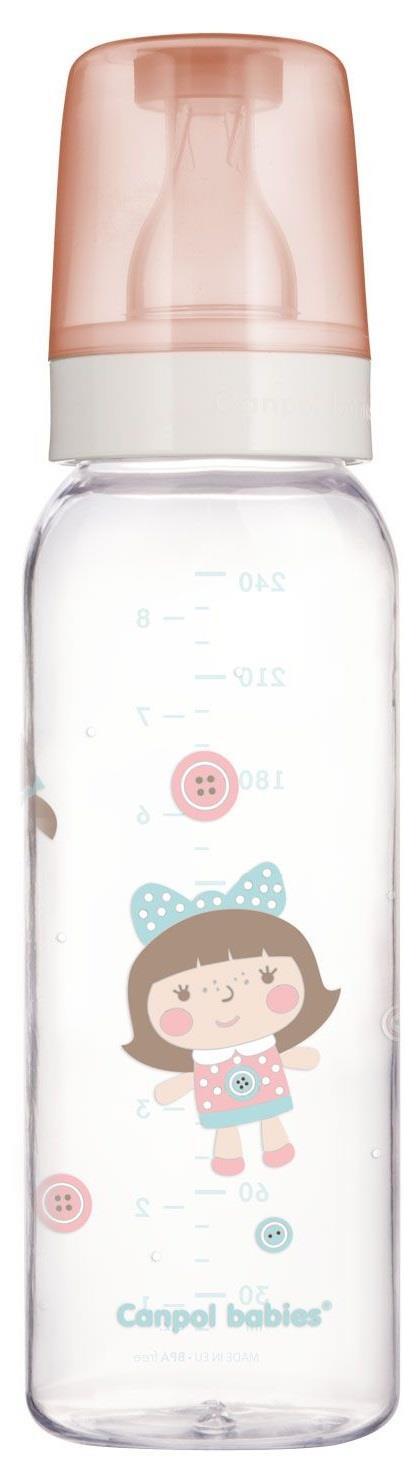Пляшечка Canpol Babies 42/201 скляна з малюнком, 240 мл