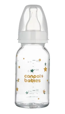 Пляшечка Canpol Babies 42/202 скляна з малюнком, 120 мл
