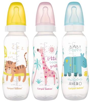 Бутылочка Canpol Babies 59/205 Веселые зверята BPA Free, 330 мл