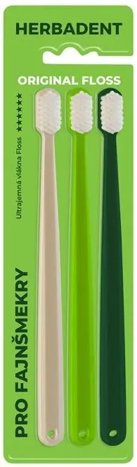 Зубна щітка Herbadent Original Floss ULTRASOFT ультрам’яка, 3 шт