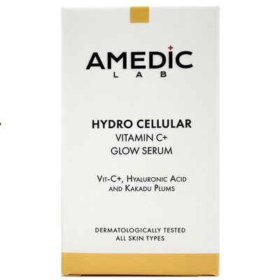 Сыворотка для лица Amedic Hydro Cellular VItamin С+ Glow Serum для сияния кожи с витамином С и экстрактом сливы какаду, 30 мл
