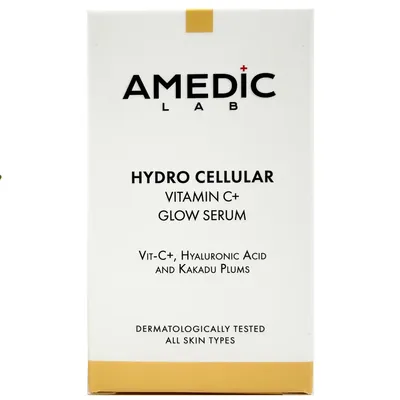 Сироватка для обличчя Amedic Hydro Cellular VItamin С+ Glow Serum для сяяння шкіри з вітаміном С та екстрактом сливи какаду, 30 мл