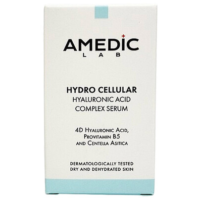 Сыворотка для лица Amedic Hydro Cellular Hyaluronic Acid Complex Serum комплексная с 4 гиалуроновыми кислотами, 30 мл