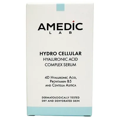 Сироватка для обличчя Amedic Hydro Cellular Hyaluronic Acid Complex Serum комплексна з 4-ма гіалуроновими кислотами, 30 мл