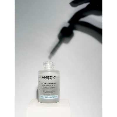 Сироватка для обличчя Amedic Hydro Cellular Hyaluronic Acid Complex Serum комплексна з 4-ма гіалуроновими кислотами, 30 мл
