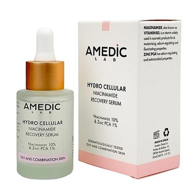 Сыворотка для лица Amedic Hydro Cellular Niacinamide Recovery Serum восстанавливающая с ниацинамидом, 30 мл