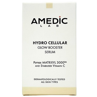 Сыворотка Amedic Hydro Cellular Glow Booster Serum Интенсивная для сияния кожи с витамином С и пептидами, 30 мл