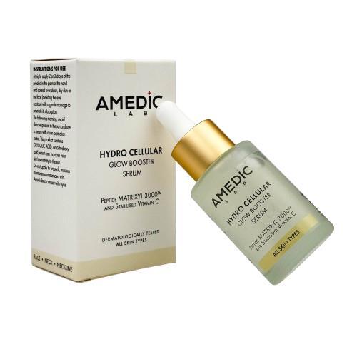 Сыворотка Amedic Hydro Cellular Glow Booster Serum Интенсивная для сияния кожи с витамином С и пептидами, 30 мл