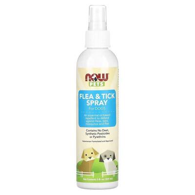 Спрей от блох и клещей для собак NOW Pets Flea and tick spray, 237 мл