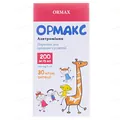 Ормакс порошок д/ор. сусп. 200 мг/5 мл по 30 мл (17.6 г) у конт.