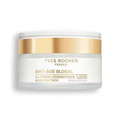 Крем для обличчя Yves Rocher Anti-Age Global Антивіковий із золотим тисячолистником для сухої шкіри денний, 50 мл