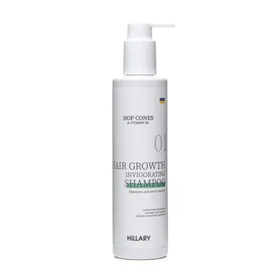 Шампунь Hillary Hop Cones & B5 Hair Growth Invigorating для росту волосся, 250 мл