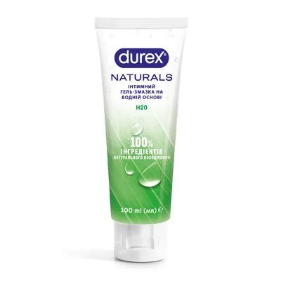 Гель-змазка інтимна Durex Naturals натуральні інгредієнти (лубрикант), 100 мл