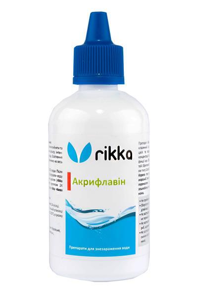Акрифлавин Rikka для обеззараживания аквариумной воды, 100 мл