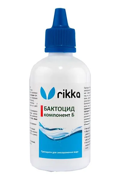 Бактоцид Rikka для знезараження акваріумної води, 100 мл