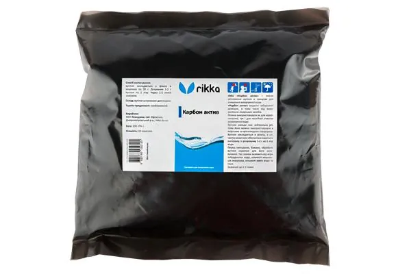 Карбон-Актив Rikka для акваріумної води, 200 г