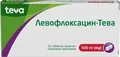 Левофлоксацин-Тева таблетки, в/плів. обол. по 500 мг №10 (5х2)