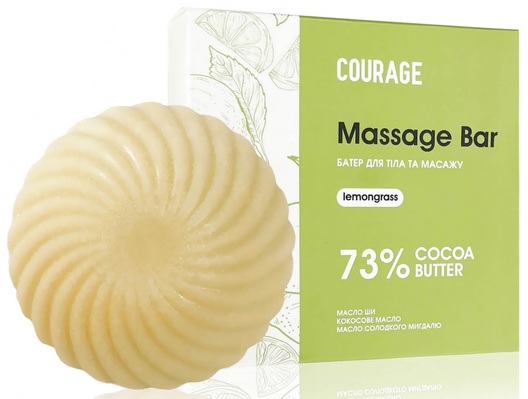 Батер для тела Courage Massage Bar лемонграсс, 60 г