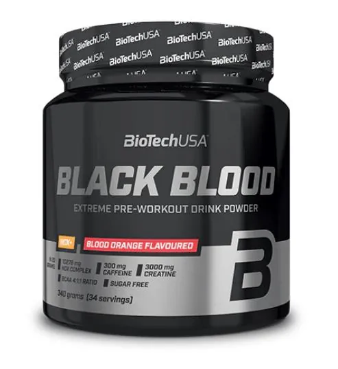 Передтренувальний комплекс Biotech Black Blood Nox+ кривавий апельсин, 330 г