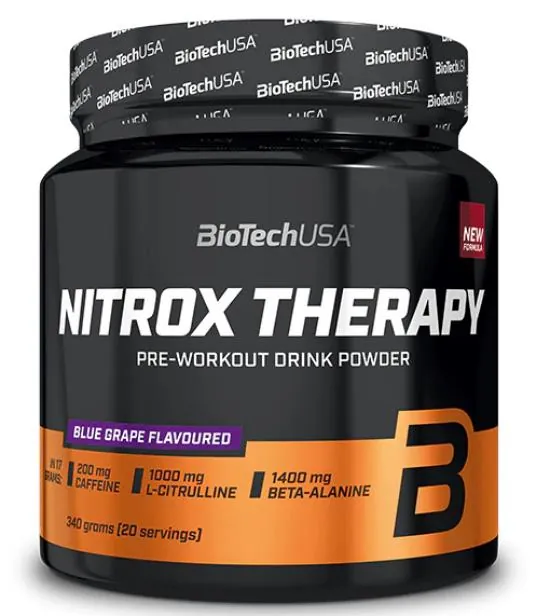 Передтренувальний комплекс Biotech Nitrox Therapy синій виноград, 340 г