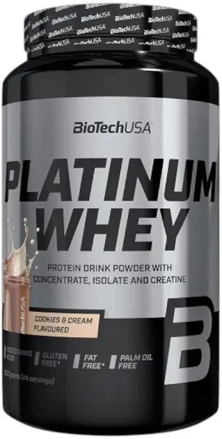 Протеїн сироватковий змішаний Biotech Platinum Whey печиво та крем, 1 кг