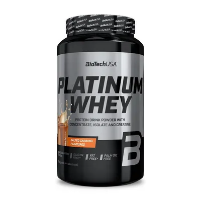 Протеїн сироватковий змішаний Biotech Platinum Whey солона карамель, 1 кг