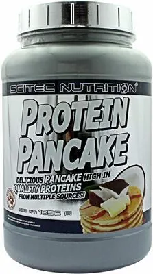 Суміш протеїнова Scitec Nutrition Protein Pancake для приготування панкейків, білий шоколад-кокос, 1036 г