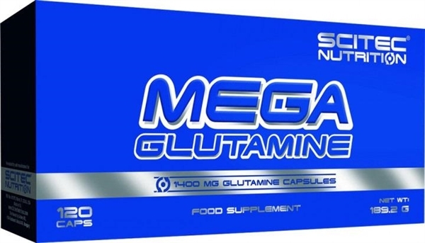 Аминокислота Scitec Nutrition Mega Glutamine, 120 капсул