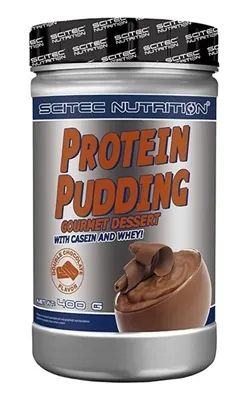 Суміш протеїнова Scitec Nutrition Protein Pudding для приготування пудингу, подвійний шоколад, 400 г