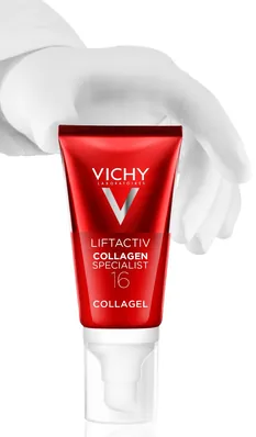 Крем-гель Vichy LiftActiv Collagen Specialist 16 день антивіковий з ко-бондинг технологією для надання сяйва шкіри обличчя, 50 мл