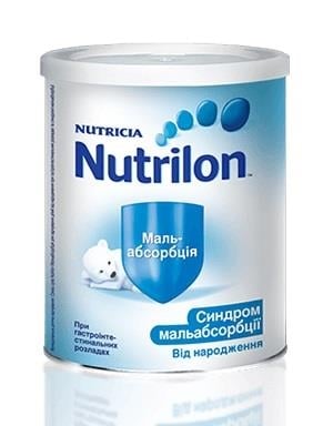 Смесь сухая молочная Nutrilon Мальабсорбция для питания детей от рождения, 400 г