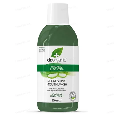 Ополіскувач для ротової порожнини Dr. Organic з алое вера, 500 мл