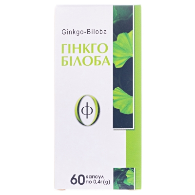 Гинкго билоба-Ф капсулы по 400 мг №60
