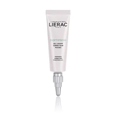 Гель для контуру очей Lierac Dioptipoche розгладжуючий, корекція мішків під очима, 15мл