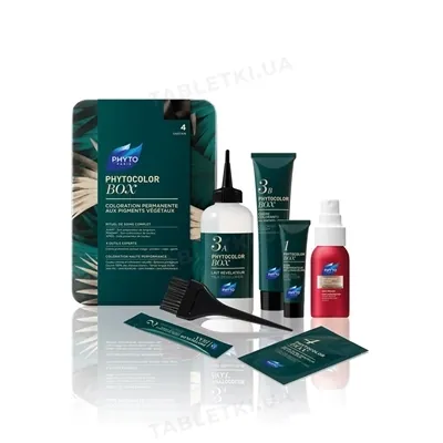 Фарба для волосся Phyto Phytocolor BOX стійка тон 4 шатен