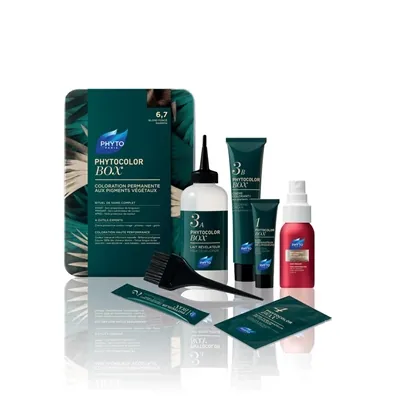 Фарба для волосся Phyto Phytocolor BOX стійка тон 6,7 темно-русий каштановий