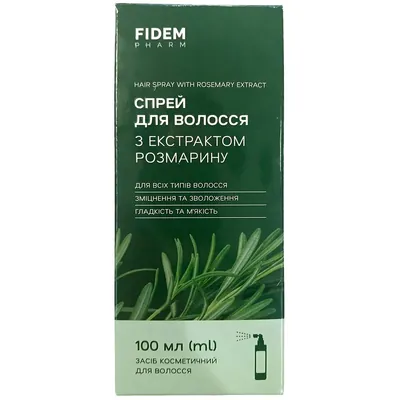 Спрей для волосся Fidem Pharm з екстрактом розмарину, 100 мл