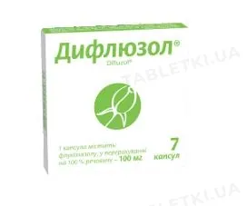 Дифлюзол капсули по 100 мг №7