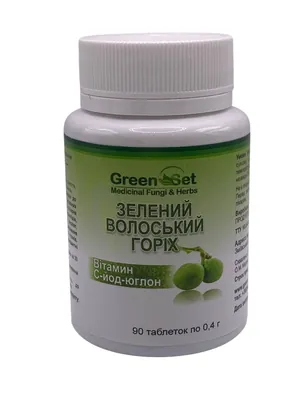 Зелений волоський горіх GreenSet, 90 таблеток
