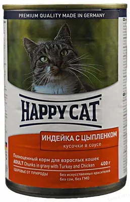 Корм вологий Happy Cat Dose Truth & Huhn Sauce шматочки в соусі з індичкою та курчам, 400 г