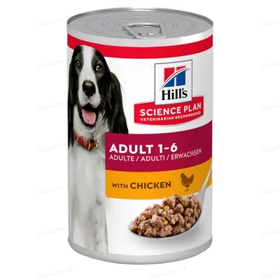 Корм вологий Hill's Science Plan Adult для собак, з куркою, 370 г