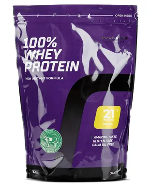 Протеїн сироватковий концентрат Progress Nutrition 100% Whey Protein New Instant Formula формула миттєвої дії, банан, 920 г