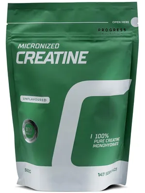 Креатин моногідрат Progress Nutrition Micronized Creatine без смаку, 500 г