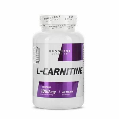 L-карнитин Progress Nutrition L-Carnitine 1000 мг, 60 таблеток
