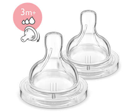 Соска силиконовая Philips Avent Classic+ SCF635/27, специальное отверстие, от 3 месяцев, 2 шт