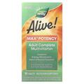 Мультивітаміни Nature's Way Alive! Max3 Potency Multivitamin Without Iron, 90 таблеток